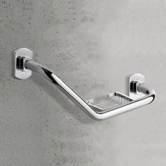 Shower Grab Bar Grab Bar, Polished Chrome, With Soap Holder Gedy ED20-13
